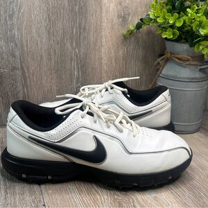 ⛳ Nike Durasport II Men’s Golf Shoes –White/Black –Size 9.5 –Spiked Cleats
